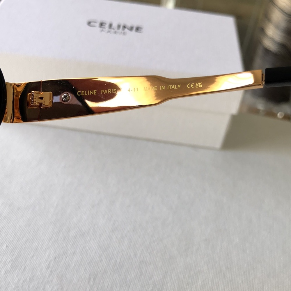 Celine Black and Gold Sunglasses MK - Picture 4 of 10